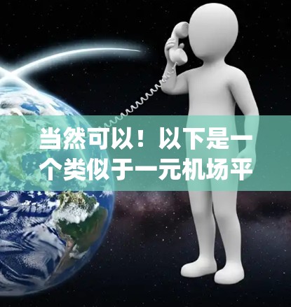 当然可以！以下是一个类似于一元机场平台的 imagining