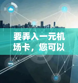 要弄入一元机场卡，您可以按照以下步骤进行