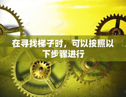 在寻找梯子时，可以按照以下步骤进行