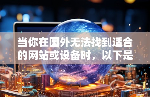 当你在国外无法找到适合的网站或设备时，以下是一个详细的解决方案