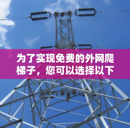 为了实现免费的外网爬梯子，您可以选择以下几种软件，每种软件都有其特点和适合的使用场景