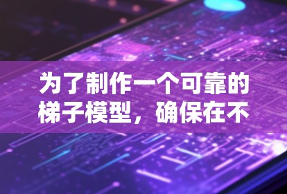 为了制作一个可靠的梯子模型，确保在不同高度使用时安全且稳定，遵循以下步骤