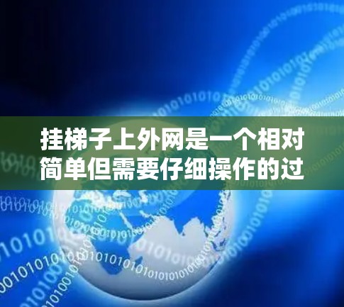 挂梯子上外网是一个相对简单但需要仔细操作的过程，以下是一步步的指南