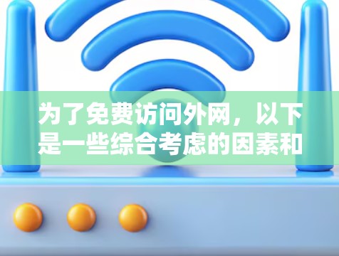 为了免费访问外网，以下是一些综合考虑的因素和推荐的解决方案