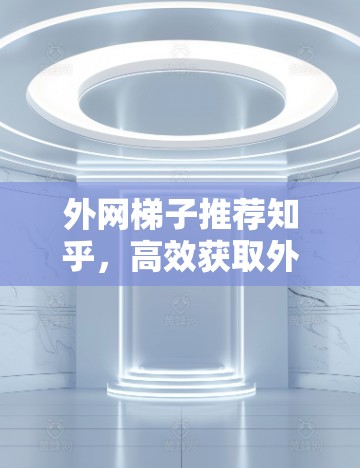 外网梯子推荐知乎，高效获取外部资源的优质工具推荐