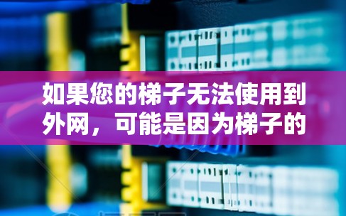 如果您的梯子无法使用到外网，可能是因为梯子的稳固性不足或者倾斜角度不合适。以下是一些可能的原因和建议
