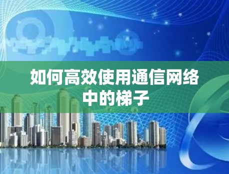 如何高效使用通信网络中的梯子