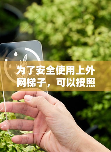 为了安全使用上外网梯子，可以按照以下步骤进行
