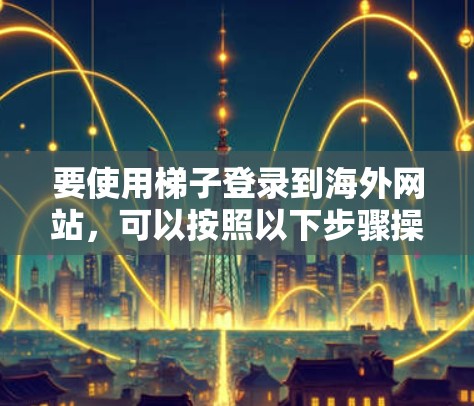 要使用梯子登录到海外网站，可以按照以下步骤操作