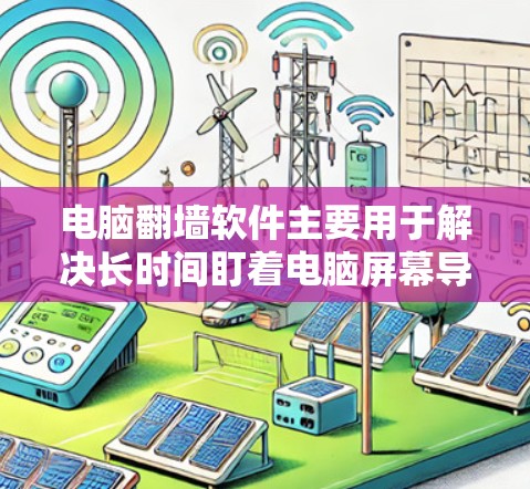 电脑翻墙软件主要用于解决长时间盯着电脑屏幕导致的疲劳或不适问题，通过网络发送或本地存储文件以减少信号干扰。以下是几种常见的翻墙软件及其特点