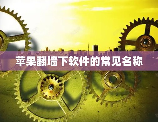 苹果翻墙下软件的常见名称