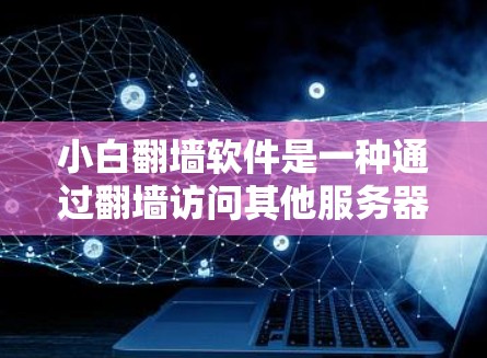 小白翻墙软件是一种通过翻墙访问其他服务器的网络访问方法，通常涉及用户输入简单的设置或脚本来自动翻墙。以下是对小白翻墙软件的详细分析