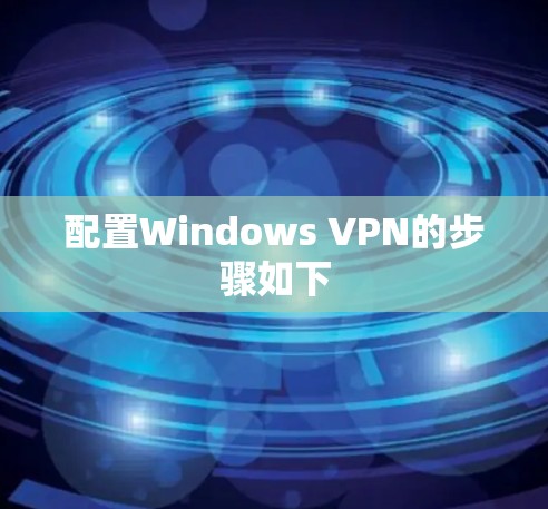 配置Windows VPN的步骤如下