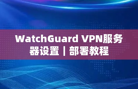 WatchGuard VPN服务器设置｜部署教程