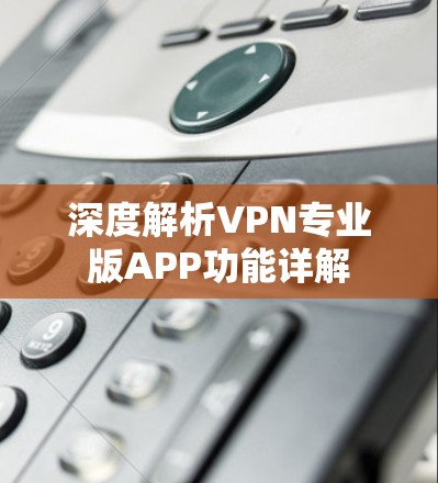 深度解析VPN专业版APP功能详解