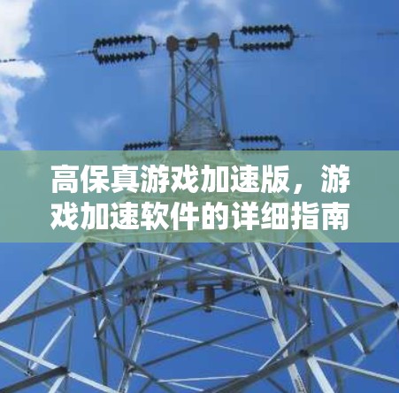 高保真游戏加速版，游戏加速软件的详细指南