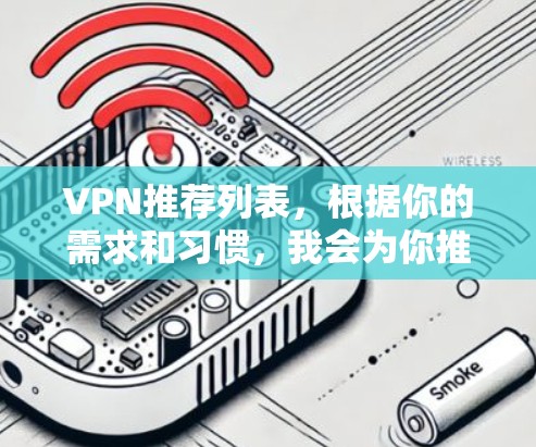 VPN推荐列表，根据你的需求和习惯，我会为你推荐几个知名的VPN平台。这些平台在安全性、流量、用户体验等方面都有不错的表现