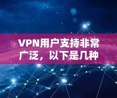 VPN用户支持非常广泛，以下是几种常用的VPN工具及其支持VPN功能的情况