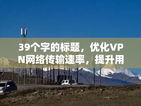 39个字的标题，优化VPN网络传输速率，提升用户体验
