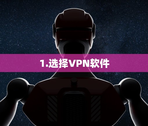 1.选择VPN软件