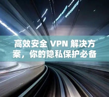 高效安全 VPN 解决方案，你的隐私保护必备工具