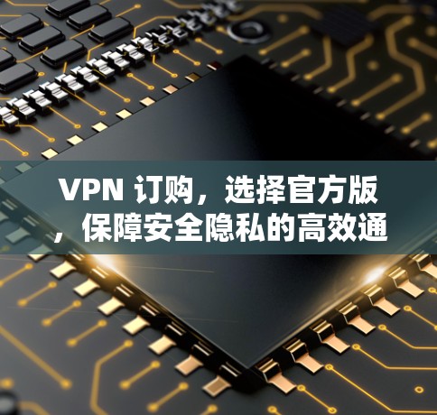 VPN 订购，选择官方版，保障安全隐私的高效通信选择