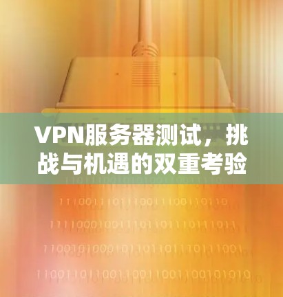 VPN服务器测试，挑战与机遇的双重考验