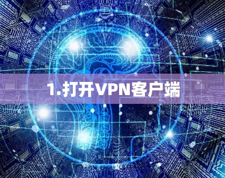 1.打开VPN客户端