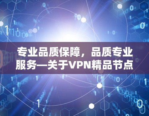 专业品质保障，品质专业服务—关于VPN精品节点的深入探讨