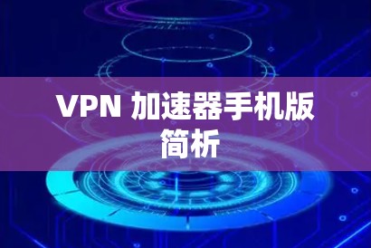 VPN 加速器手机版 简析