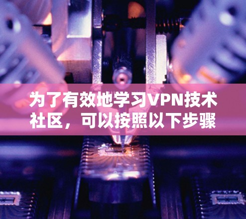 为了有效地学习VPN技术社区，可以按照以下步骤进行