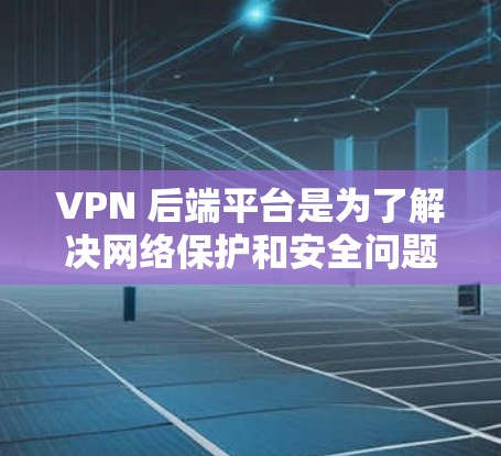 VPN 后端平台是为了解决网络保护和安全问题而设计的工具，这些平台提供了丰富的功能，包括加密、连接、安全监控和配置。以下是几个主要的VPN 后端平台推荐，涵盖专业、安全、灵活性和成本等方面