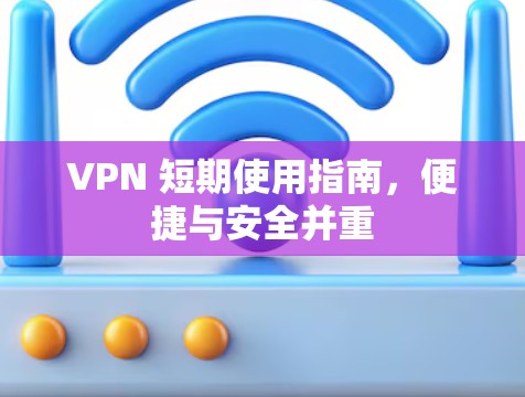 VPN 短期使用指南，便捷与安全并重