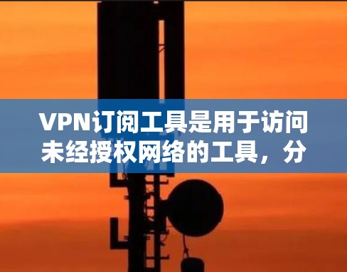 VPN订阅工具是用于访问未经授权网络的工具，分为免费和付费两种类型。以下是关于这些工具的详细信息