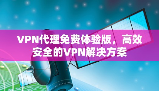 VPN代理免费体验版，高效安全的VPN解决方案