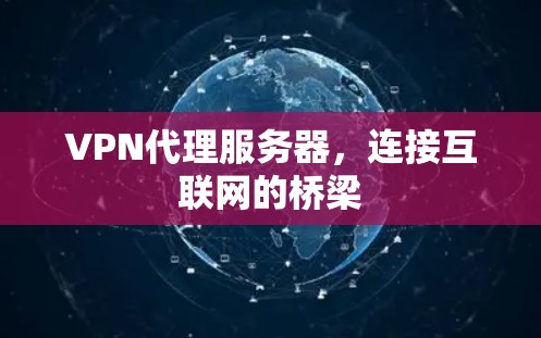 VPN代理服务器，连接互联网的桥梁
