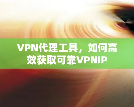 VPN代理工具，如何高效获取可靠VPNIP