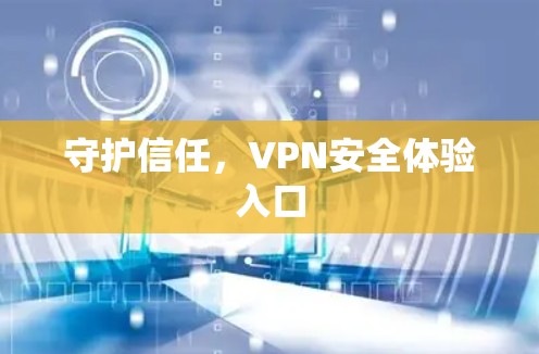守护信任，VPN安全体验入口