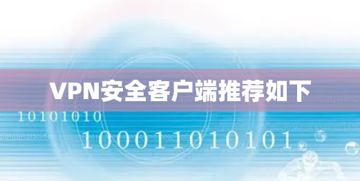 VPN安全客户端推荐如下