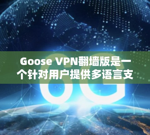 Goose VPN翻墙版是一个针对用户提供多语言支持的VPN软件，旨在通过自动翻译功能让用户在不同语言环境下使用VPN。以下是其主要特点和使用流程的详细说明